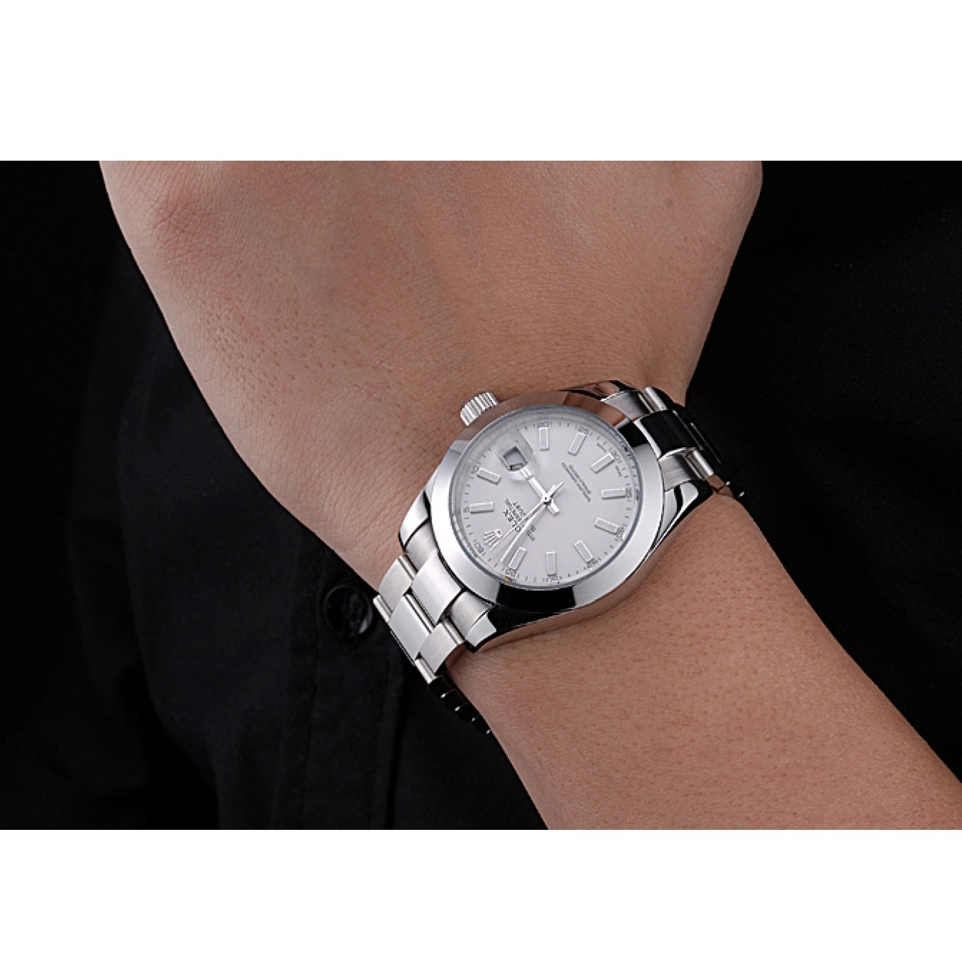Good copy rolex watches Rolex Datejust Stainless Steel White 622266 Dial Case 0526